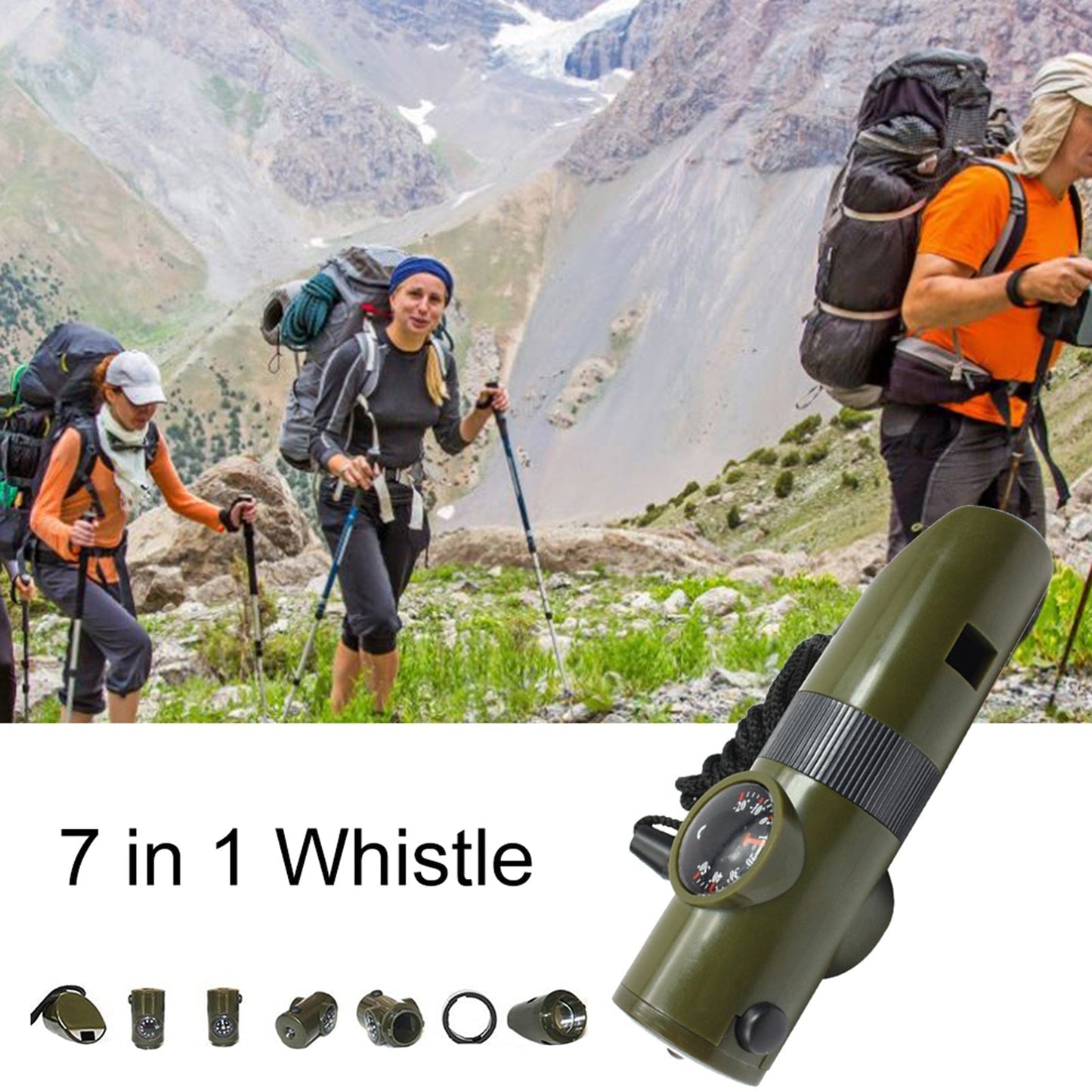 Survival Whistle 7 in 1